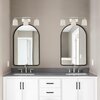 Designers Fountain Stella 23.5in 3-Light Polished Nickel Modern Indoor Vanity Light with Etched Opal Glass Shades D291M-3B-PN
